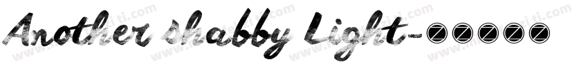 Another shabby Light字体转换